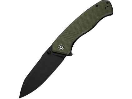 Civivi Placoid Blackwash Sandvik Green G10