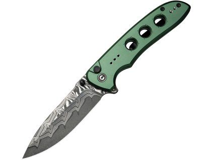Civivi Hyperpulse Damascus Green Aluminum