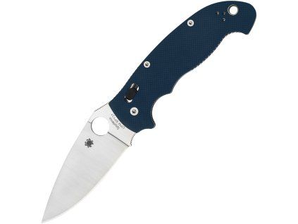 Spyderco Manix 2 XL Satin SPY27 PlainEdge Blue G10 C95GPCBL2