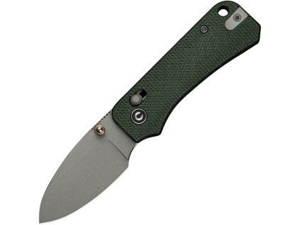Civivi Baby Banter 2 Crossbar Stonewash NitroV Green Micarta