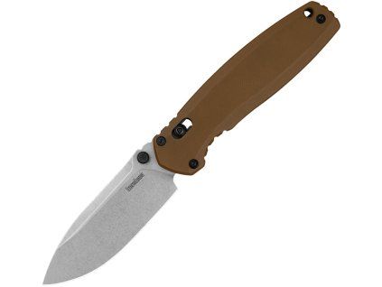 Kershaw Broadside Stonewash D2 Brown G10