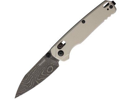 Kershaw Bel Air Sheepsfoot Black Damascus Bright Aluminum 6105DAM