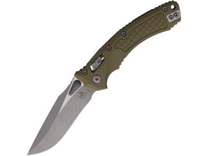 Microtech Amphibian Apocalyptic M390MK Green Frag G10