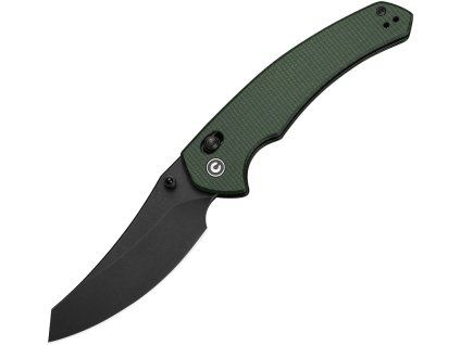 Civivi Sixgill Blackwash NitroV Green Micarta