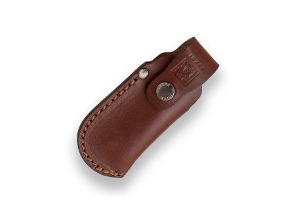 brown leather pouch 118x40 mm