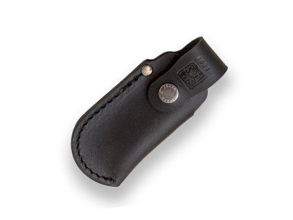 black leather pouch 118 x 40 mm