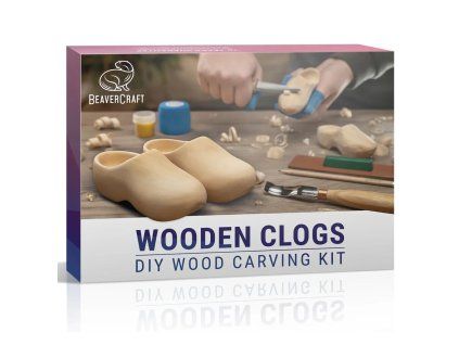 BEAVERCRAFT Clogs Carving Hobby Kit - řezbářská sada