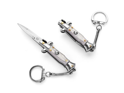 mini stiletto key chain pearl