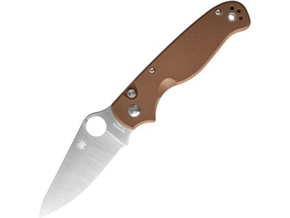 Spyderco ButtonUp Satin Brown G10 C275GPBN 3