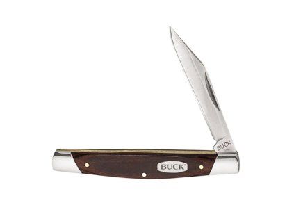 buck 379 solo knife woodgrain