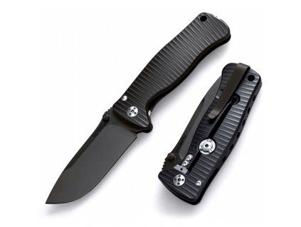 LionSteel SR2 Aluminum Black handle black blade SR2A BB