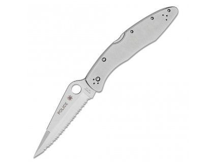 spyderco police serrated