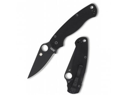 65622 spyderco paramilitary black c81gpbk2