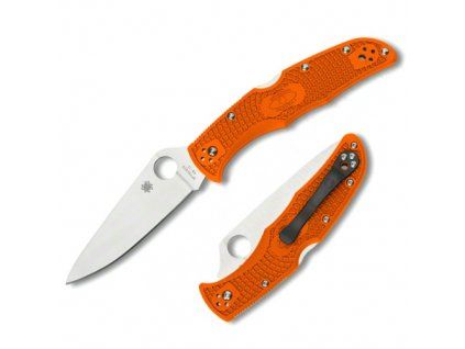 Spyderco Endura 4 Orange FRN Lightweight FlatGround C10FPOR