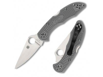 Spyderco Delica 4 Gray FRN Lightweight FlatGround C11FPGY
