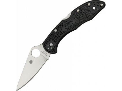 Spyderco Delica 4 Black FRN FlatGround