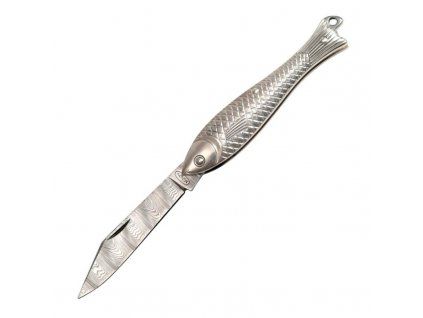Stříbrná rybička damascus 130-DS-1