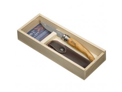 Opinel N°10 slim olive exclusiv pack