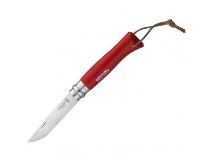 Opinel N°08 bushwhacker stainless steel red