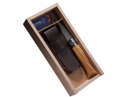 Opinel N°08 olive exkluzivní balení
