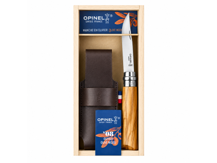 Opinel N°08 olive exkluzivní balení