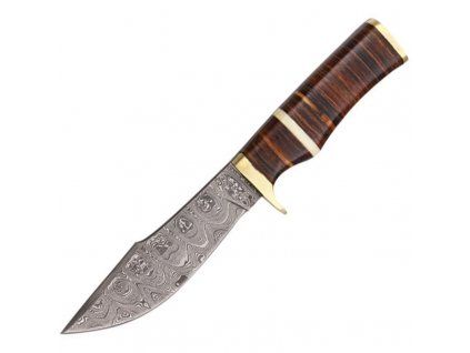 Damascus Fixed Blade Hunter