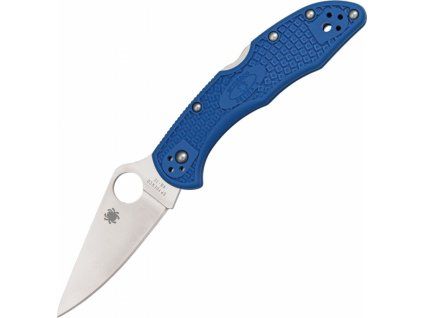 Spyderco Delica 4 Blue FRN Lightweight FlatGround