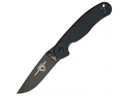 Ontario RAT II Linerlock Black D2