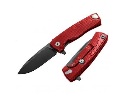 Lionsteel ROK Aluminum Red handle black blade ROK A RB
