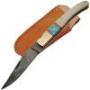 Damascus Bone Turquoise Folder