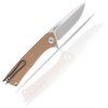 ACTA NON VERBA Z100 Mk.II - STONEWASH, LINER LOCK, PLAIN EDGE, G10,COYOTE