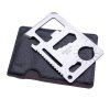 Compact stainless steel multifunction card