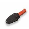 bushcraft and hunting knife joker erizo ts1 orange micarta handle kydex sheath1042