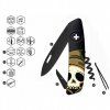 Swiza švýcarský nůž D01 Allblack Halloween Skull Head Black