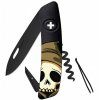 Swiza swiss knife D01 Allblack Halloween Skull Head Black