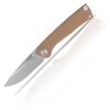 ACTA NON VERBA Z200 - LINER LOCK, PLAIN EDGE, G-10 COYOTE