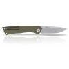 ACTA NON VERBA Z200 - LINER LOCK, PLAIN EDGE, G-10 OLIVE