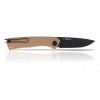 ACTA NON VERBA Z200 - DLC, LINER LOCK, PLAIN EDGE, G-10 COYOTE