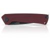 ACTA NON VERBA Z200 - DLC, LINER LOCK, PLAIN EDGE, G-10 RED
