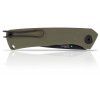 ACTA NON VERBA Z200 - DLC, LINER LOCK, PLAIN EDGE, G-10 OLIVE