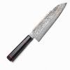Kanetsune Namishibuki Santoku 180mm Damascus