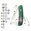 Swiza TT03 Tick Tool Wildlife Rhinoceros Green