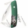 Swiza TT03 Tick Tool Wildlife Rhinoceros Green