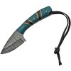 Damascus Hunter Black and Turq
