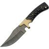 Damascus Brass Skinner Micarta