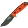ESEE Serrated Green Model 3 orange G10 Sheath Black