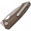 pmp knives spartan linerlock brown micarta