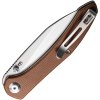 civivi hadros satin finish brown micarta