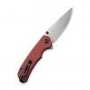 civivi brazen stonewash drop point burgundy g10