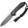 Civivi Elementum Fixed Blade Damascus Ebony Wood